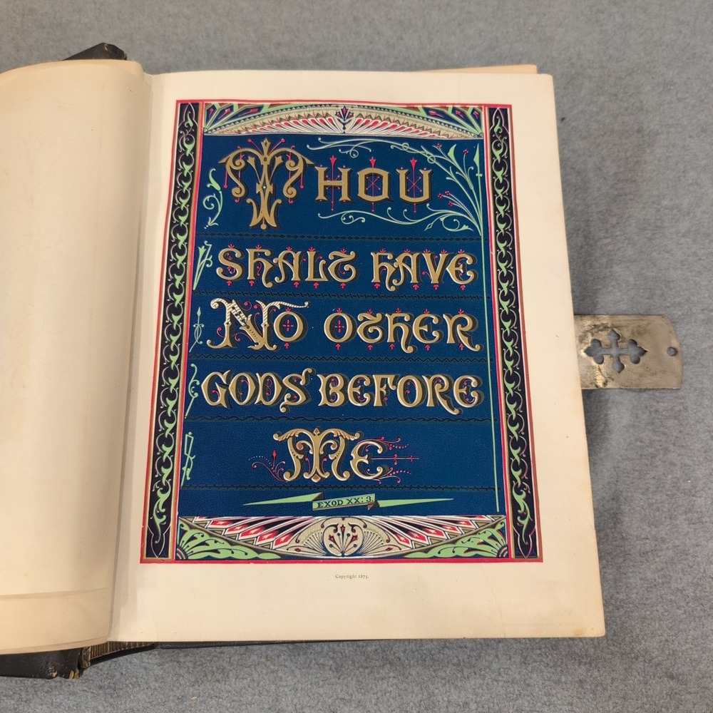 1883 Holman Pictorial Bible Dore Engravings Springs Family Fort Mill SC Ephemera - Picture 8 of 16